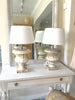 French 19th Century Marble Urn Table Lamps - Decorative Antiques UK  - 2