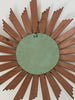 Mid Century Belgian Gilt Wood Sunburst Mirror