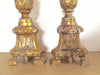 Antique French Gilt Altar Candlesticks