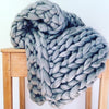 Gorgeous Hand Knitted Chunky Blankets using the softest Merino Wool