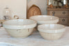 Beautiful Vintage French Stoneware Bowls - Decorative Antiques UK  - 1