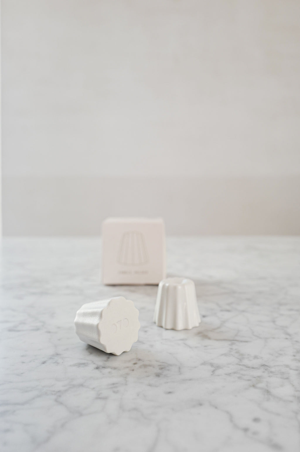 Ovo things Porcelain canele candle holder