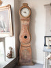 Antique Swedish Dry Scraped Mora Clock signed Daniel Triang