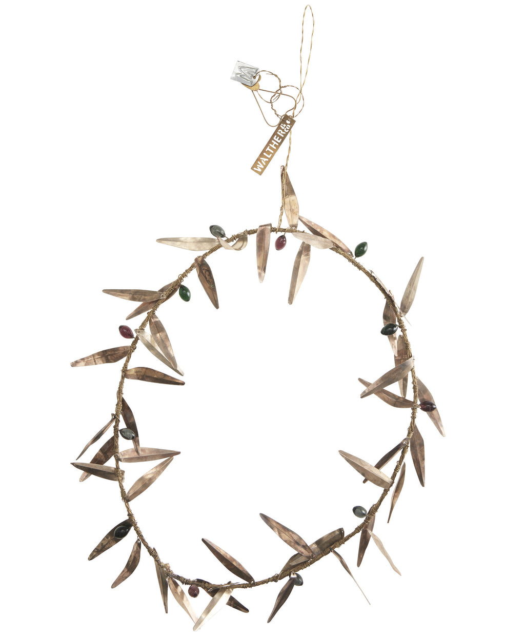 Walther & Co metal olive wreath 30cm