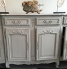 A late 19th-Centry French Enfilade, later painted in grey - Decorative Antiques UK  - 4