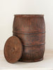 Collection Vintage German Iron Lidded Barrels