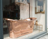 Antique French Copper Bateau Bath, fully polished