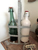 Vintage French Galvanized Bottle Carrier - Decorative Antiques UK  - 3