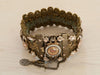 Vintage Original Michal Negrin Floral Cuff Bracelet - Decorative Antiques UK  - 2