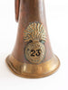 Beautiful Military Brass Army Bugle With Welsh 23 Badge