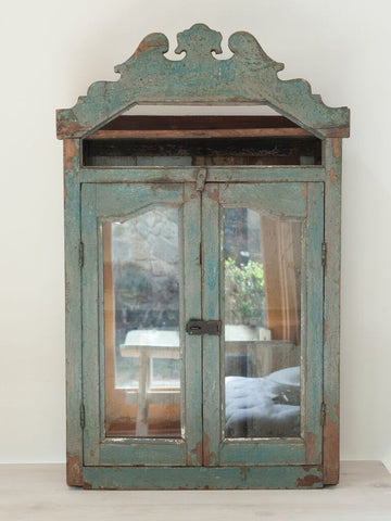 Indian Glazed Wall Cabinet