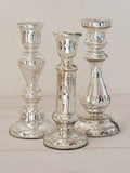 Antique French Mercury Glass candlesticks - Decorative Antiques UK  - 1