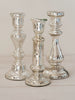 Antique French Mercury Glass candlesticks - Decorative Antiques UK  - 2