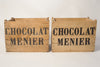 Antique French Chocolat Menier Crates