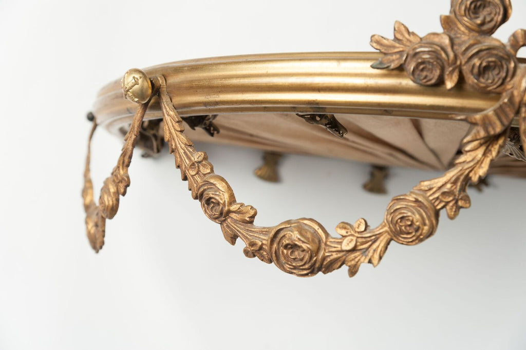 Amazing Antique French Ciel De Lit, Gilded Bronze
