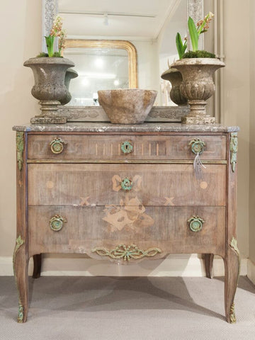 Stunning 19th Century Swedish Marble top commode - Decorative Antiques UK  - 1