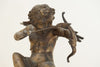 Antique French Brass Cupid Sculpture - Decorative Antiques UK  - 4