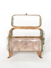 LARGE ANTIQUE 19TH CENTURY FRENCH BEVELLED GLASS JEWELLERY CASKET