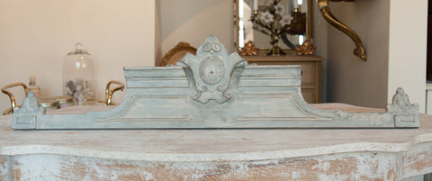 Pretty Antique French Wooden Pediment - Decorative Antiques UK  - 1