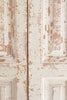 PAIR ANTIQUE FRENCH DRY SCRAPED PANELLED SHUTTERS