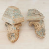 Pair Antique French Terracotta Corbel Fragments - Decorative Antiques UK  - 4