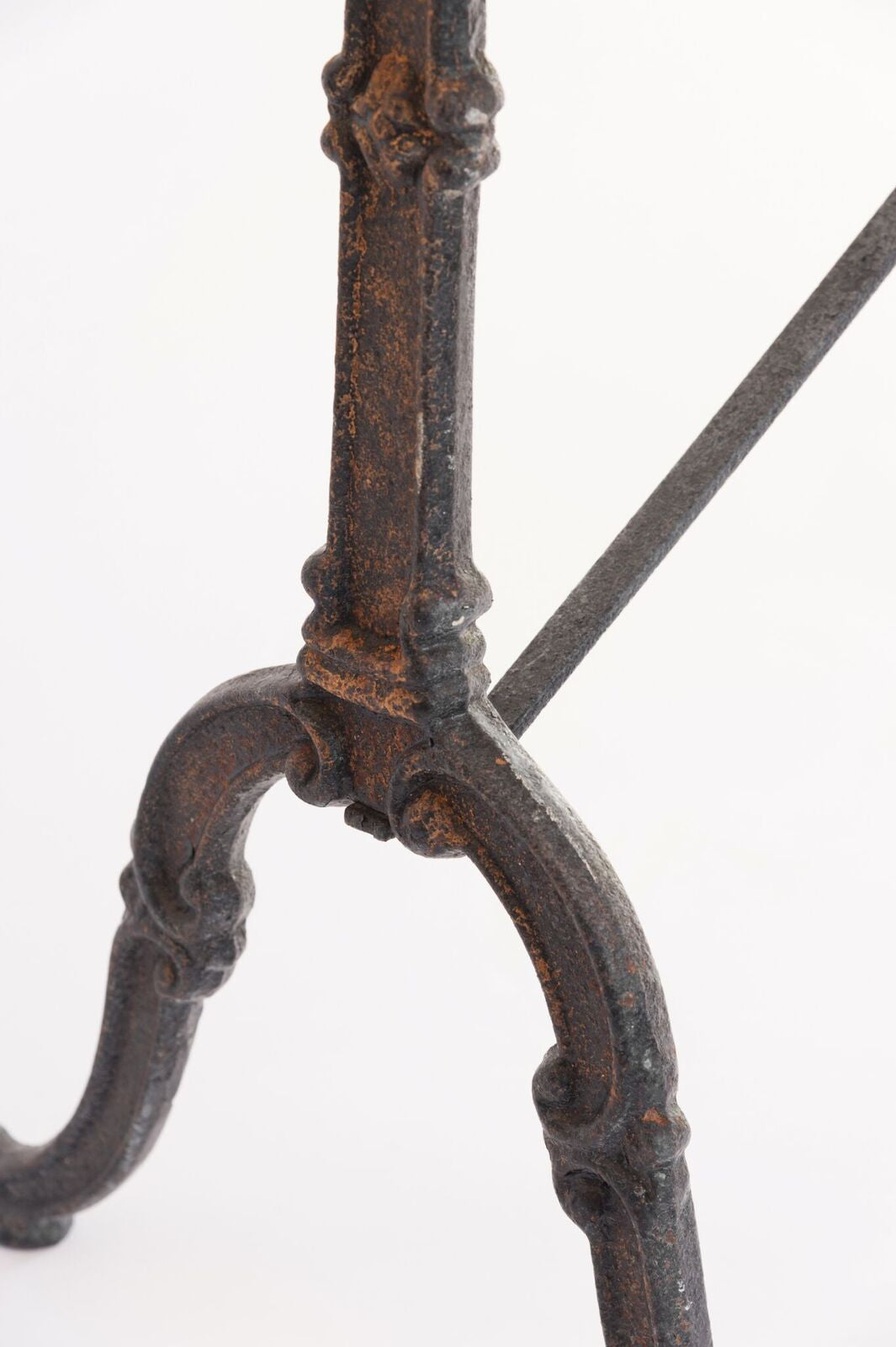 Antique French Oak and Cast Iron Table