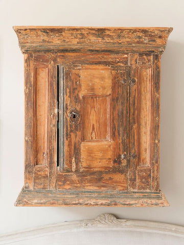 Antique 18th Century Swedish Hanging Cupboard - Decorative Antiques UK  - 1