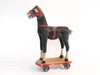 Antique French Toy horse on iron wheels from Paris