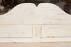 Antique Hungarian Pine Bench Settle, painted in cream
