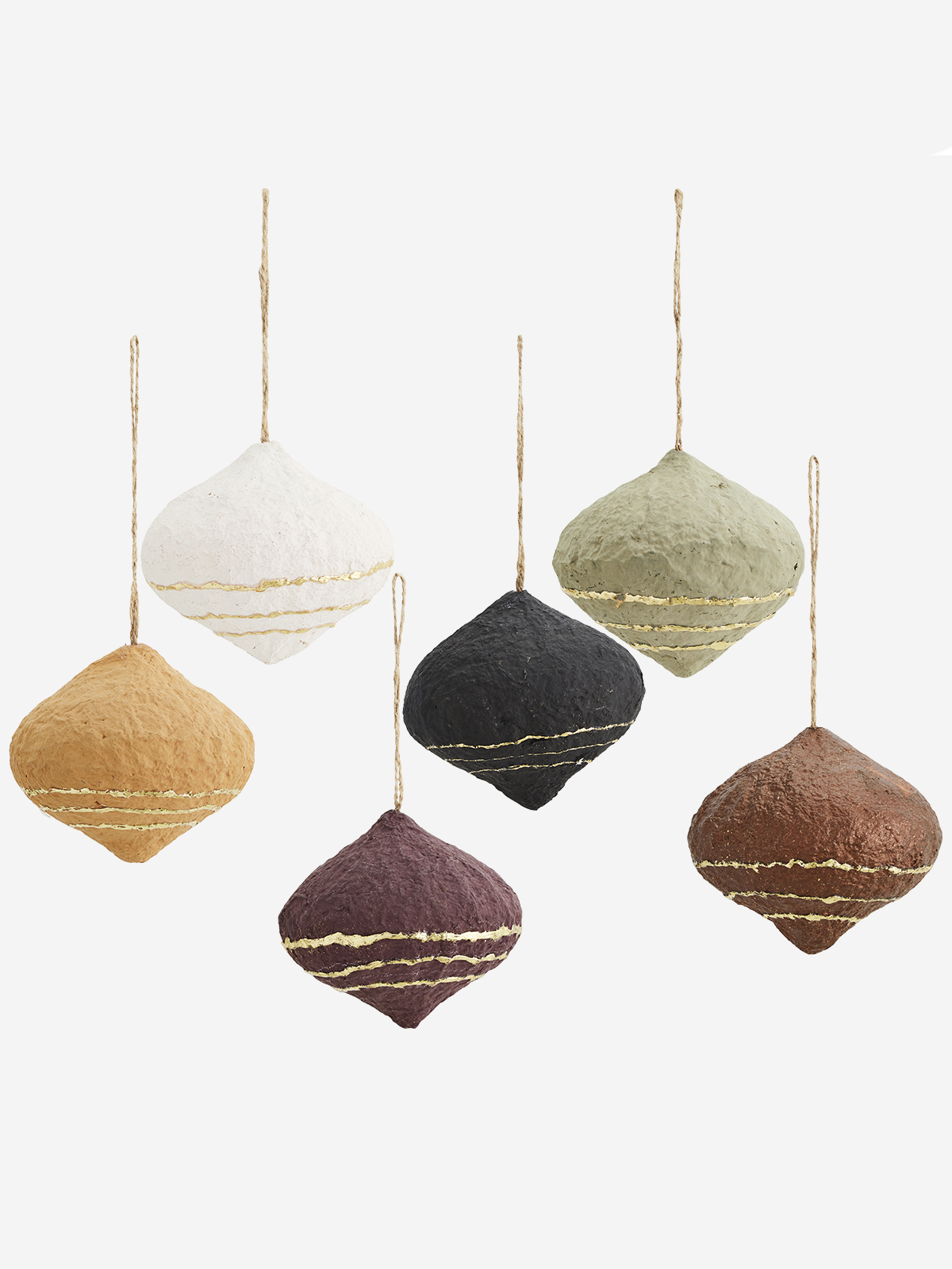 Beautiful hanging paper pulp Christmas decorations