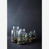 Recycled glass jar vase medium