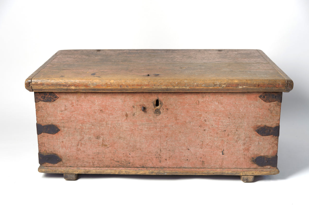 Antique Swedish Trunk with original paint
