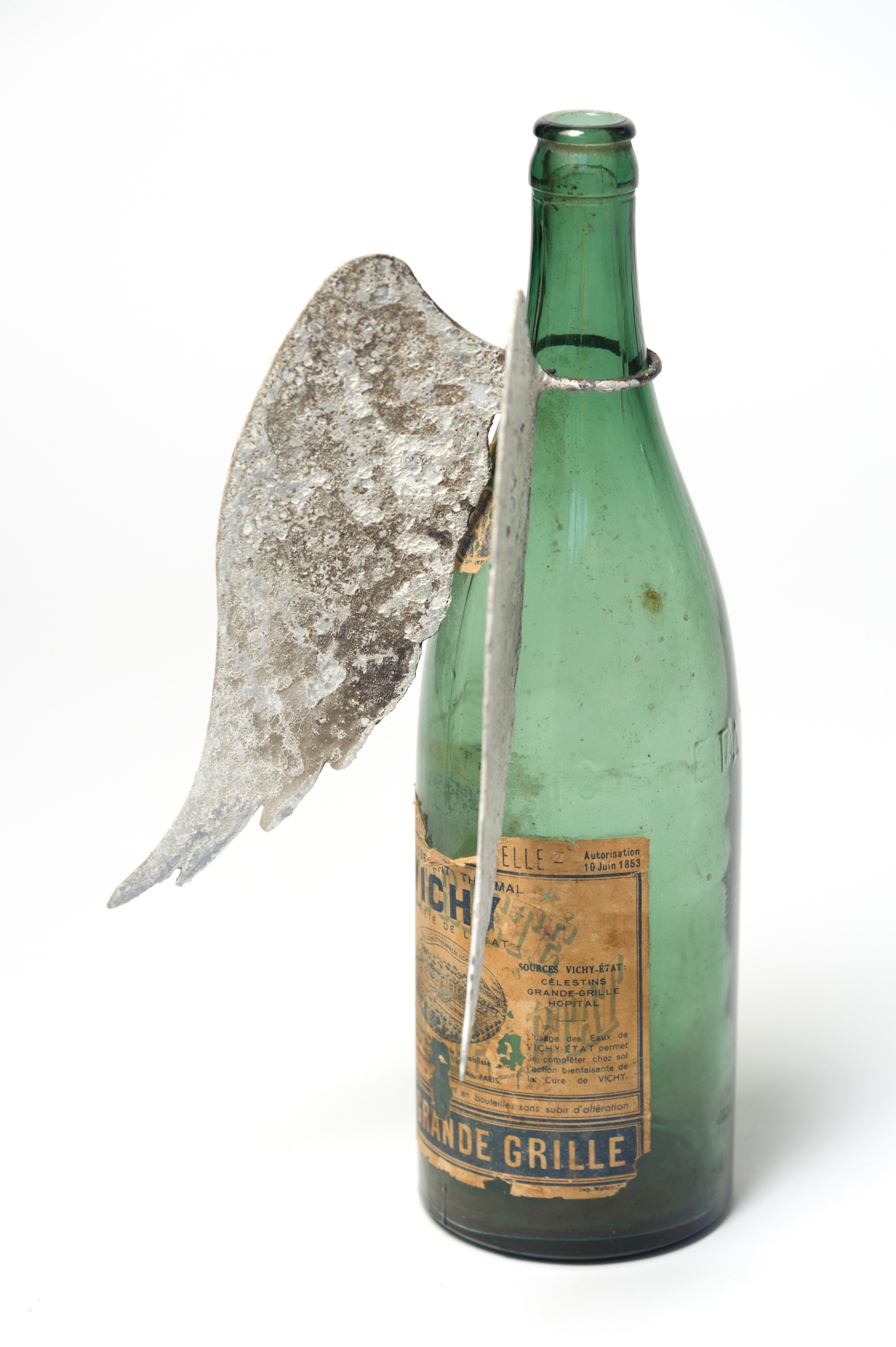 Aged Angel Wings Bottle decoration