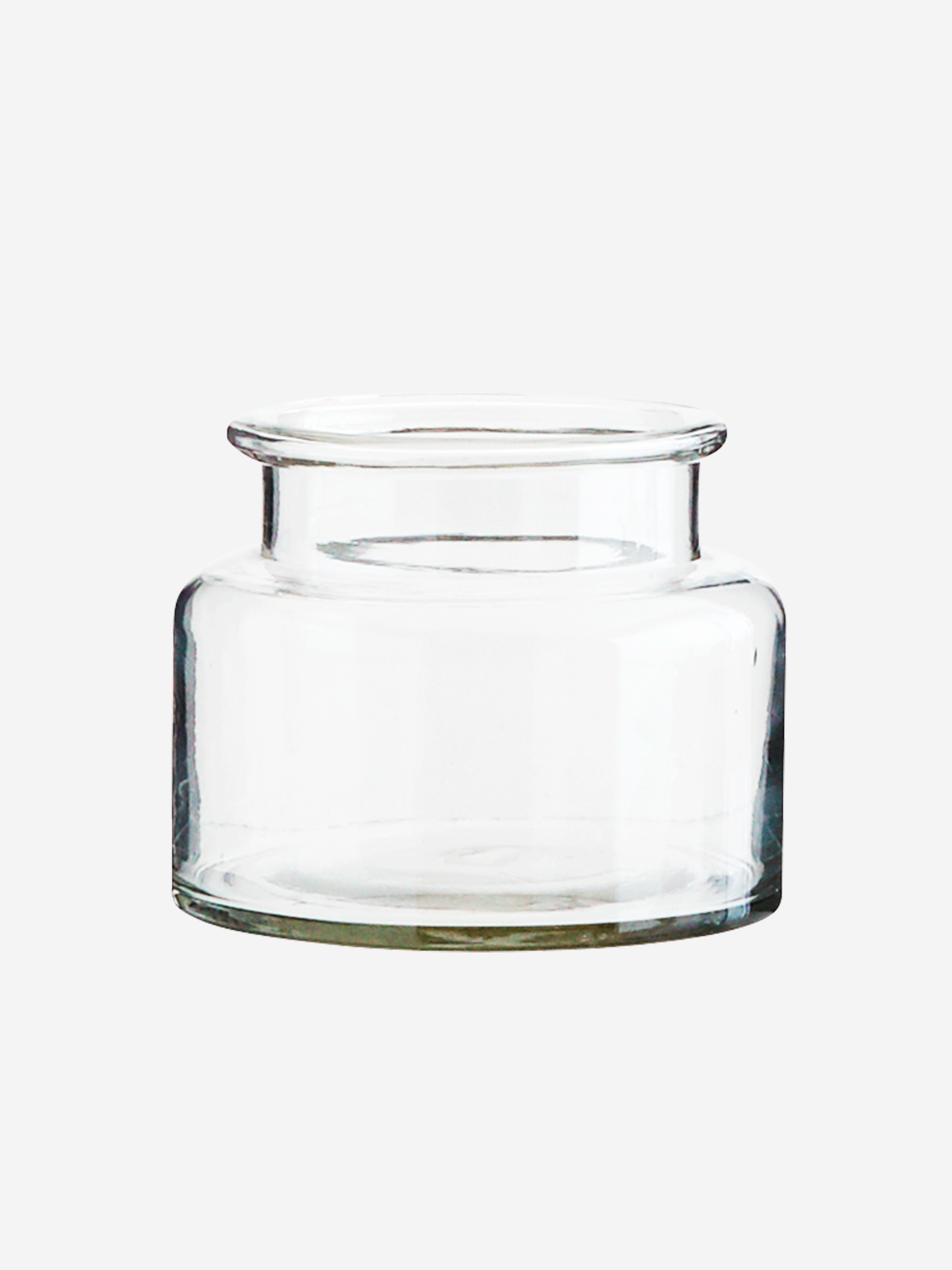 Recycled glass vase small