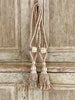 Antique French tasselled curtain tie backs