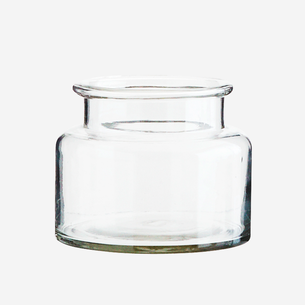 Recycled glass vase small