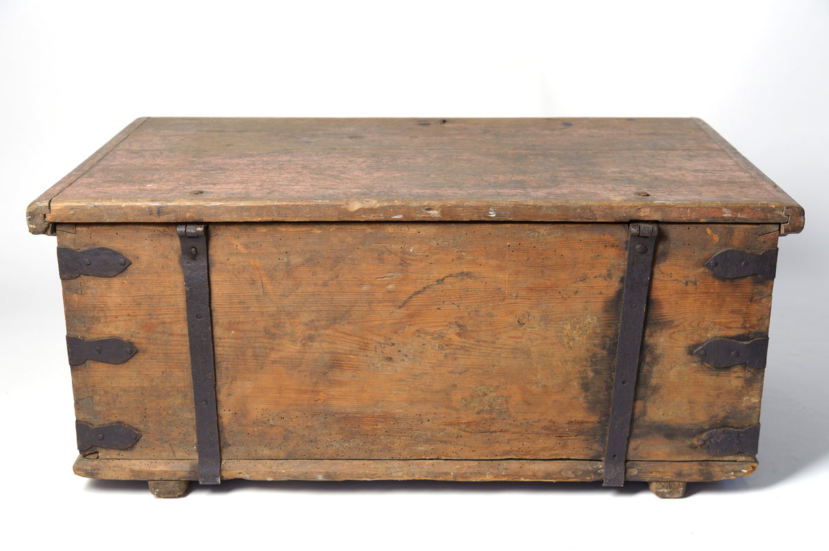 Antique Swedish Trunk with original paint