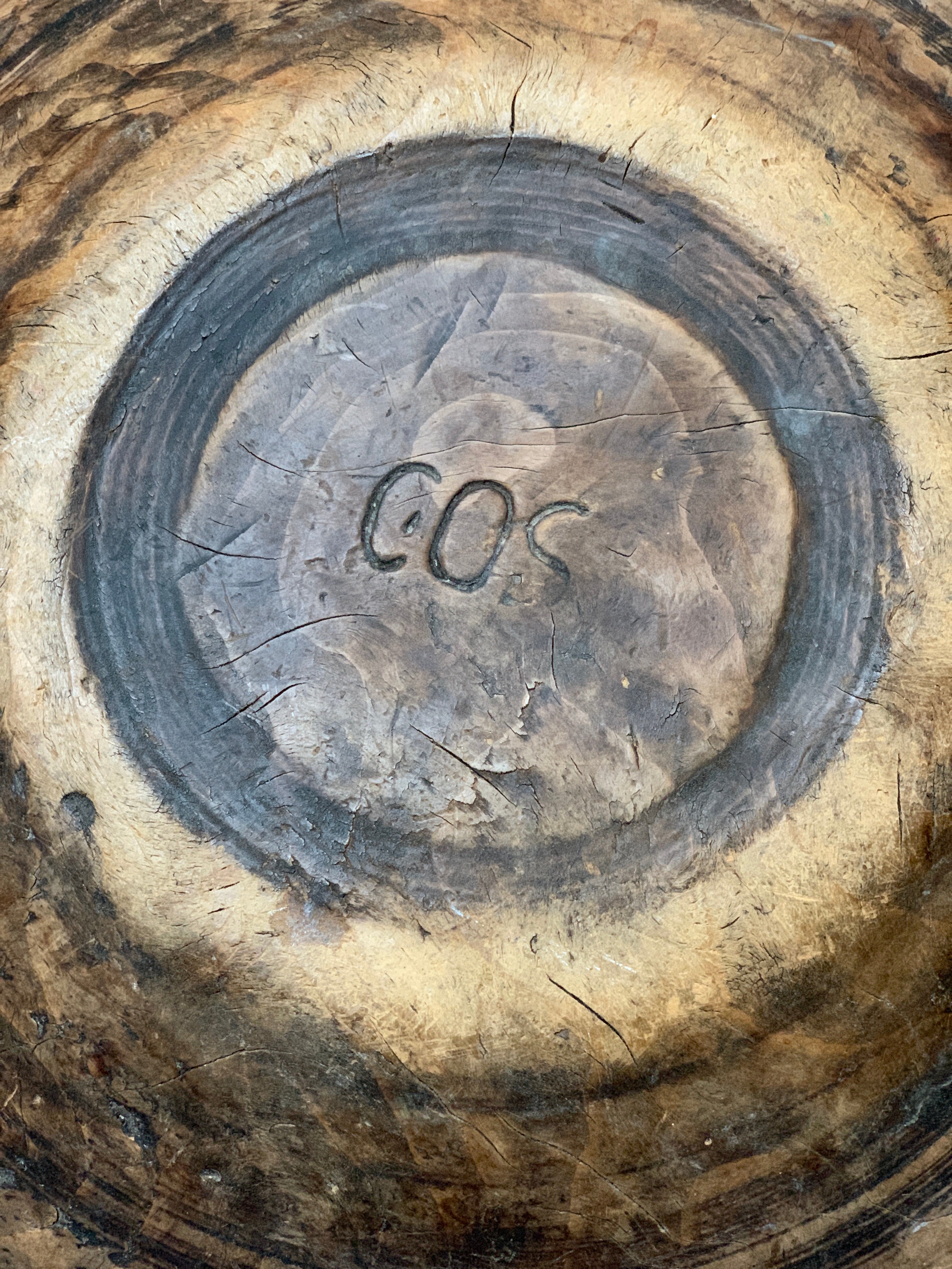 Antique Swedish Root Knot Bowl