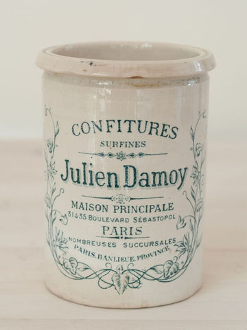 Antique French Julien Damoy Confiture Pot