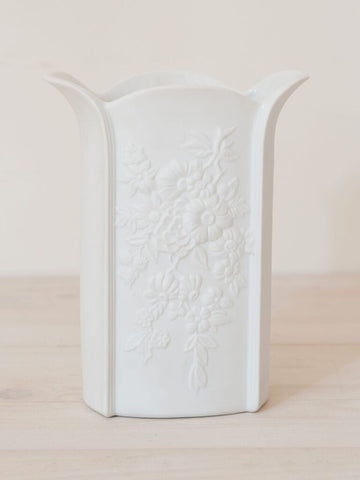 Mid Century Kaiser White Bisque Vase - Decorative Antiques UK  - 1