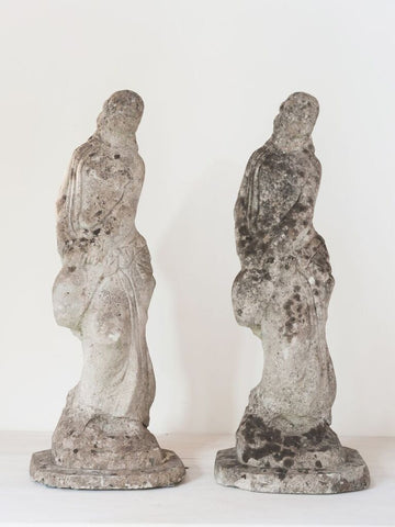 Beautiful Matching pair Vintage Lady Statues - Decorative Antiques UK  - 1