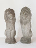 Magnificent Pair of Vintage Composite Stone Lions - Decorative Antiques UK  - 3