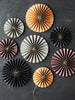 Paper Rosettes decorations in black