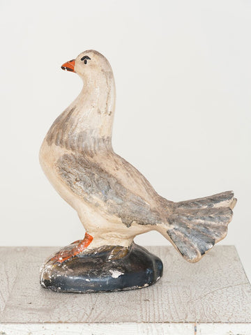 Vintage French Painted Stone Dove - Decorative Antiques UK  - 1