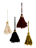 Set of 4 Cotton tassels with gold bell