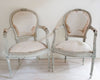 Pair Beautiful Antique French Louis XVI Chairs