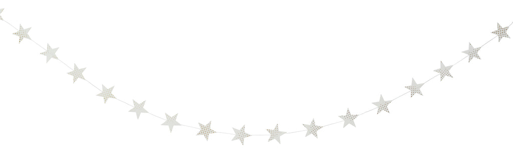 Star Paper Garland with dots