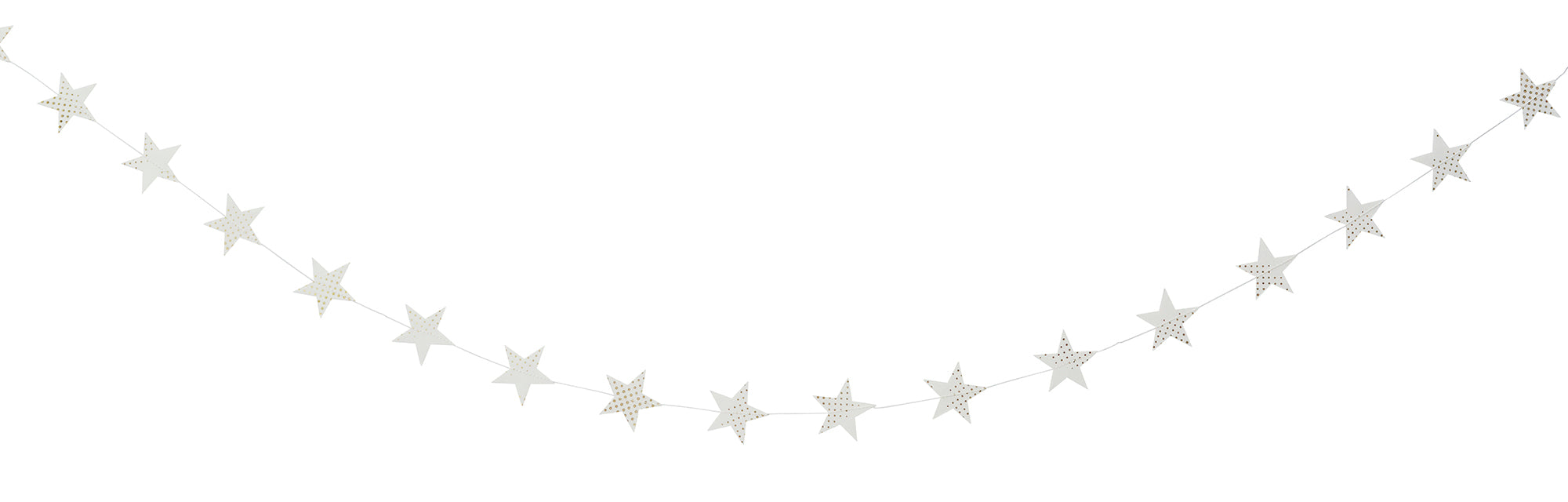 Star Paper Garland with dots