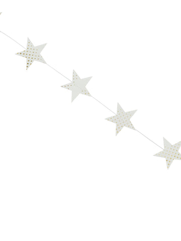 Star Paper Garland with dots