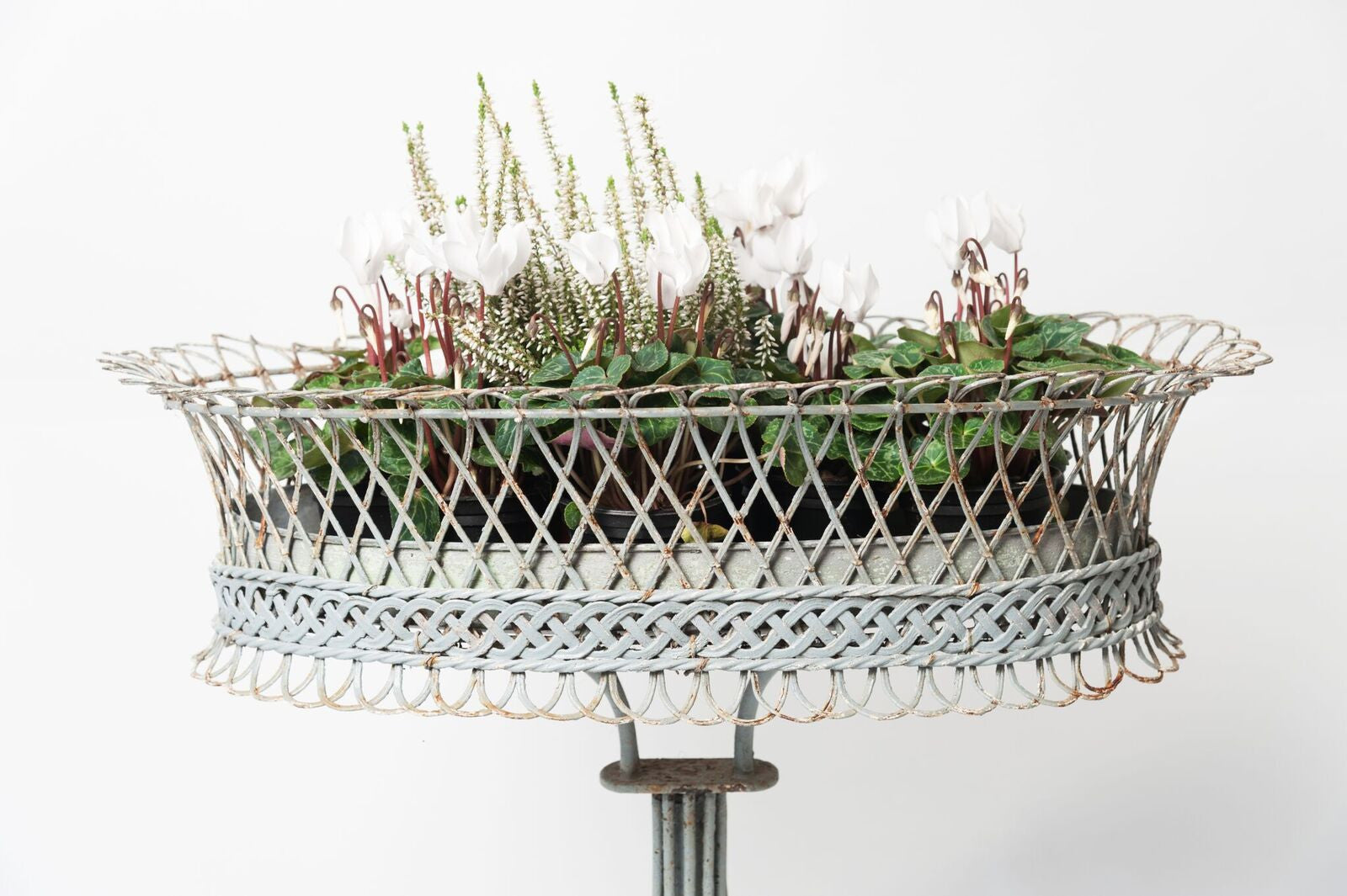 Antique French Wire Planter Stand